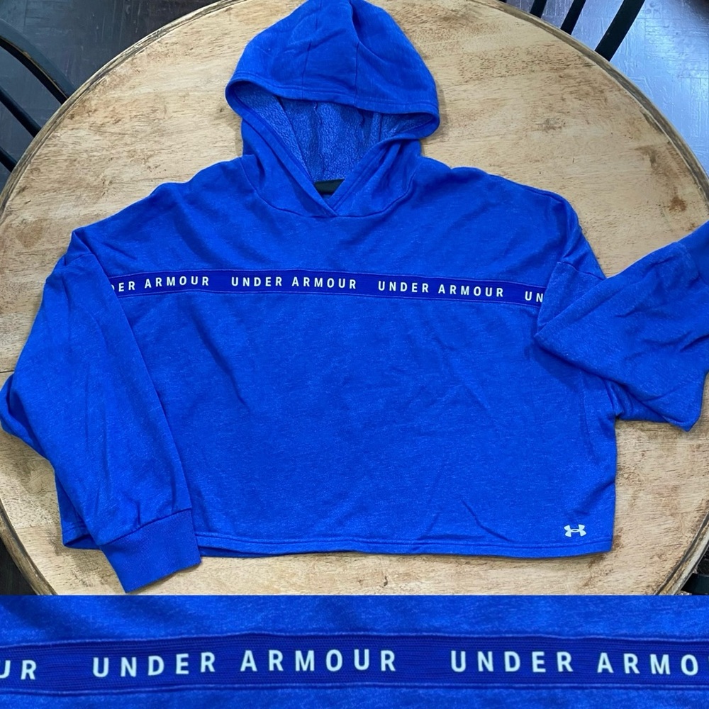 Under Armour Women’s XL Royal Blue Taped Fleece Hoodie